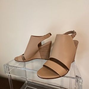 Vince - Nude Stacked Heel, Size 9